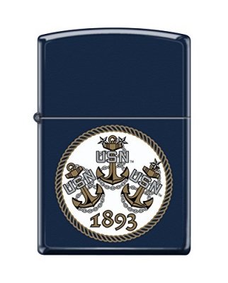 Zippo Lighter US Navy Logo Matte, фото