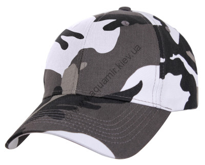 Бейсболка городской серый камуфляж Rothco Supreme Camo Low Profile Cap City Camo 5893, фото
