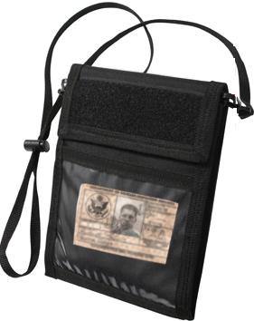 Универсальное милитари портмоне черное Rothco Deluxe ID Holder Black 1245, фото