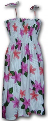 Гавайский сарафан с тонкими бретельками Pacific Legend Hawaiian Tube Dress - 332-3591 Pink, фото