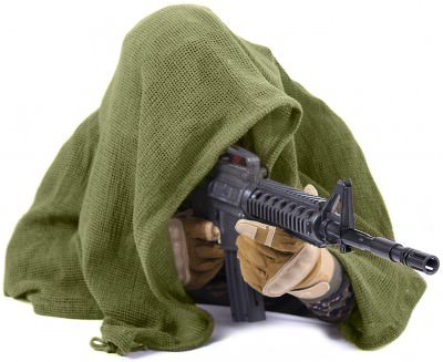 Покрывало-вуаль маскировочная оливковая для снайперов Rothco Sniper Veil Olive Drab 5731, фото