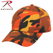 Rothco Supreme Camo Low Profile Cap Savage Orange Camo 3884