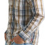 Рубашка с длинным рукавом в клетку Wrangler Authentics Woven Shirt Orion Blue Plaid - Рубашка с длинным рукавом в клетку Wrangler Authentics Woven Shirt Orion Blue Plaid