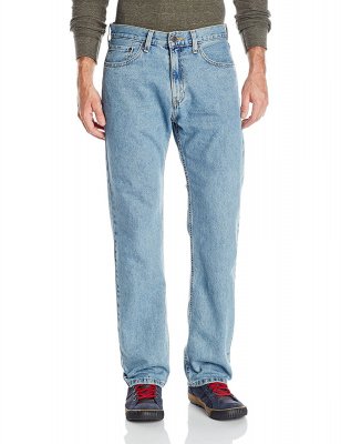Мужские прямые джинсы регуляр Signature by Levi Strauss Men's Regular Jean Light Indigo, фото