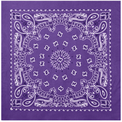 Фиолетовая бандана с черно-белым орнаментом Rothco Trainmen Bandana Purple (56 x 56 см) 4053, фото