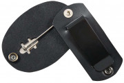 Rothco Leather Clip-on Badge Holder / Swivel Snap 1133