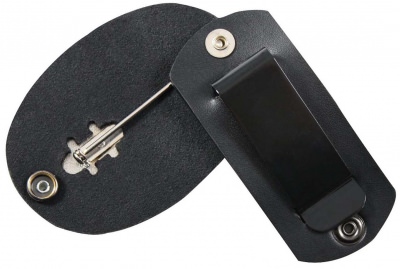 Держатель для украинского полицейского жетона Rothco Leather Clip-on Badge Holder / Swivel Snap 1133, фото