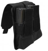Rothco MOLLE Universal Double Mag Rifle Pouch Black 51003