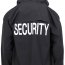 Черная куртка дождевик с надписями «SECURITY» Rothco Security Rain Jacket Black 36651 - Куртка дождевик охраны Rothco Security Rain Jacket Black - 36651