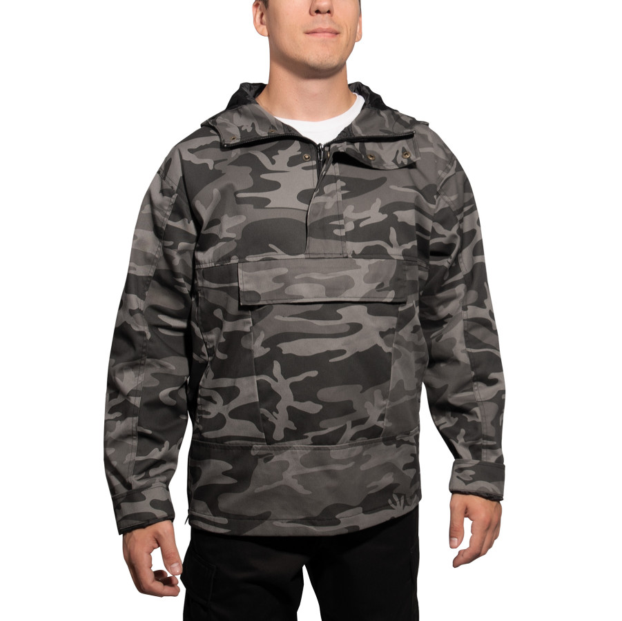 Куртка анорак черный камуфляж Rothco Anorak Parka Black Camo 38470