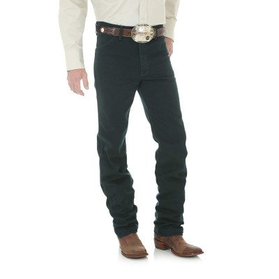 Темно-зеленные мужские джинсы Wrangler Men's Cowboy Cut Slim Fit Jean Dark Green Mesquite 0936KMT, фото