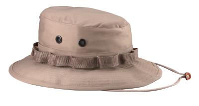 Американская панама хлопковая (рип-стоп) хаки Rothco 100% Cotton Rip-Stop Boonie Hat Khaki 5815, фото