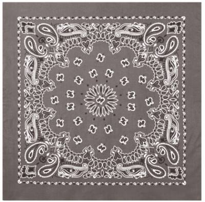 Серая бандана с черно-белым орнаментом Rothco Trainmen Bandana Grey (56 x 56 см) 4058, фото