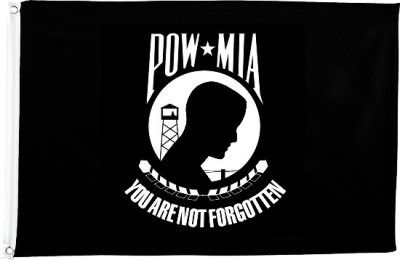 Флаг с эмблемой памяти о военнопленных Rothco POW-MIA Flag (60 x 90 см) 1438, фото
