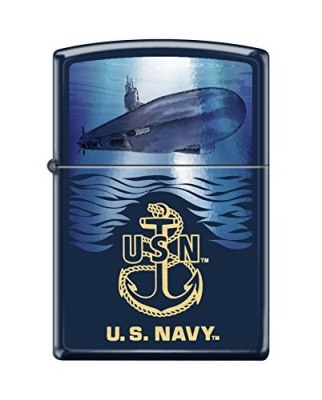 Zippo Lighter US Navy Logo Navy Matte Submarine, фото