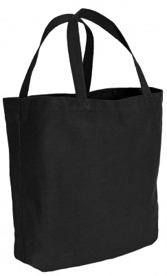 Сумка хозяйственная для покупок черная брезентовая Rothco Canvas Tote Bag Black 2494, фото