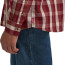 Рубашка с длинным рукавом в красно-белую клетку Wrangler Authentics Woven Shirt Sable Plaid - Рубашка с длинным рукавом в красно-белую клетку Wrangler Authentics Woven Shirt Sable Plaid
