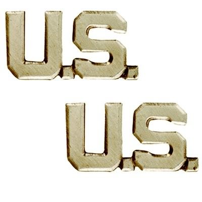 Петлицы офицерские позолоченные Rothco U.S. Letters Insignia 1545, фото