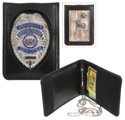 Держатель для овального полицейского жетона и удостоверения с цепочкой Rothco Neck ID Badge Holder 1139, фото