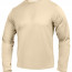 Рубаха термостойкая песочная первый уровень ECWCS GEN III Level 1 Base Layer Undershirt Sand - Рубаха термостойкая первый уровень 3-е поколение Rothco Gen III Silk Weight Underwear Top Sand 62020