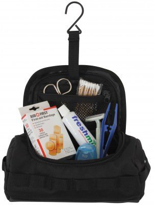 Несессер черный тактический для туалетных принадлежностей Rothco Tactical Toiletry Kit Black 9726, фото