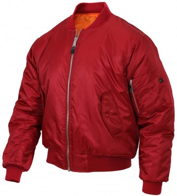Красная куртка пилота Rothco MA-1 Flight Jacket Red 7474, фото