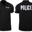 Хлопковая футболка поло с коротким рукавом для персонала полиции Rothco Polo Shirts Police Black 7698 - Хлопковая футболка поло (половка) Rothco Polo Shirts Police Black 7698