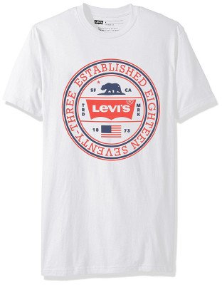 Футболка Levis Mens T-Shirt Bangkok White, фото