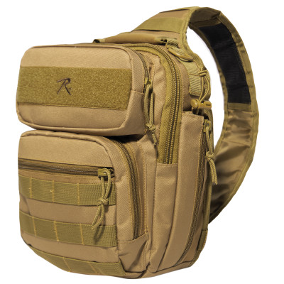 Тактическая сумка-рюкзак койот Rothco Compact Tactisling Shoulder Bag Coyote Brown 25511, фото
