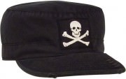Rothco Vintage Military Fatigue Cap With Jolly Roger 4529