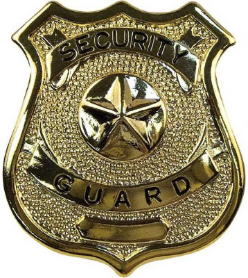 Полицейский жетон сотрудника службы безопасности Rothco Security Guard Badge Gold 1904, фото
