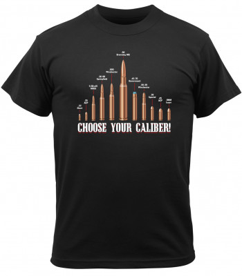 Футболка винтажная с патронами Rothco Vintage 'Choose Your Caliber' T-Shirt 67380, фото