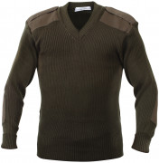 Rothco GI Style Acrylic V-Neck Sweater Olive Drab 6345