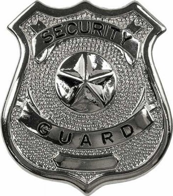 Серебряный жетон сотрудника службы безопасности Rothco Security Guard Badge Silver 1900, фото