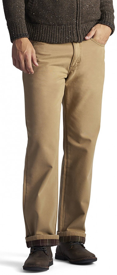 Lee Men Flannel Lined Straight Leg Jean Antique Bronze 2055794 www.aquamir.kiev.ua