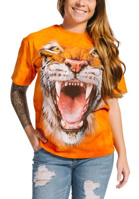 Футболка с тигром The Mountain T-Shirt Roaring Tiger Face 105911, фото