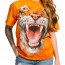 Футболка с тигром The Mountain T-Shirt Roaring Tiger Face 105911 - Футболка с тигром The Mountain T-Shirt Roaring Tiger Face 105911