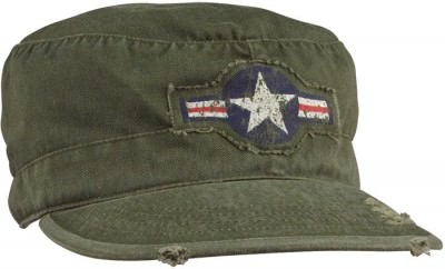 Кепка винтажная Rothco Vintage Fatigue Cap Olive Drab w/ Air Corp Star 4539, фото