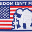 Нашивка флаг США и надписью «Свобода не бесплатна» Rothco Freedom Isn't Free Patch With Hook Back 1899 - Нашивка флаг США и надписью «Свобода не бесплатна» Rothco Freedom Isn't Free Patch With Hook Back 1899
