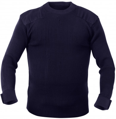 Темно-синий милитари свитер коммандо Rothco GI Style Acrylic Commando Sweater Navy Blue 6347, фото