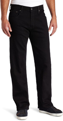 Мужские черные джинсы Levi's 569 Loose Straight-Leg Jean Black 005690125, фото