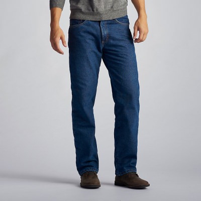Мужские зимние джинсы с микрофлисом Lee Men Fleece Lined Jean Dark Wash 2055792, фото