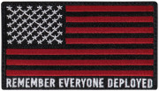 Rothco R.E.D. (Remember Everyone Deployed) Flag Patch With Hook Back 1877