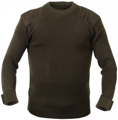 Свитер военного образца оливковый Rothco GI Style Acrylic Commando Sweater Olive Drab 6347, фото