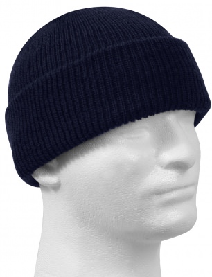 Шапка шерстяная темно-синяя американская Genuine G.I. Wool Watch Cap Navy Blue 8493, фото