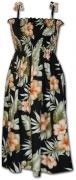 Pacific Legend Hawaiian Tube Dress - 332-3743 Black