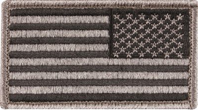 Зеркальная нашивка хаки с велкро флаг США U.S. Flag Velcro Patch Khaki / Reverse 17787, фото