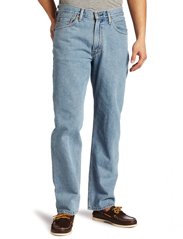 Джинсы просторные мужские светло-синие Levi's 550 Relaxed Fit Jeans Light  Stonewash 005504834