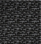 Rothco Bandana Black & Silver Gun Pattern (56 x 56 см) 4099