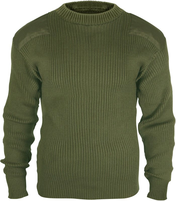Rothco Government Type Wool Commando Sweater Olive Drab 6348